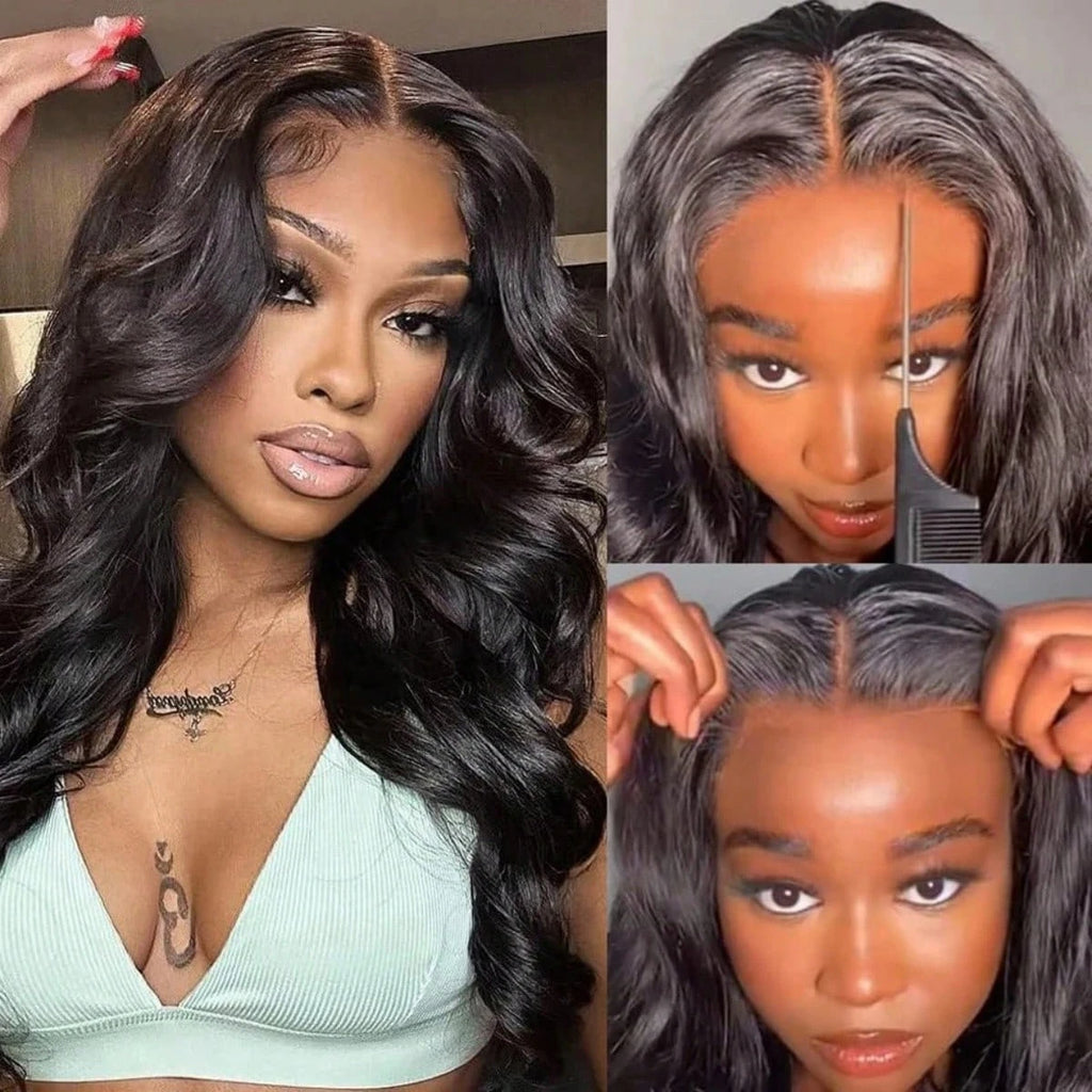 Glueless Wigs Human Hair HD Body Wave Lace